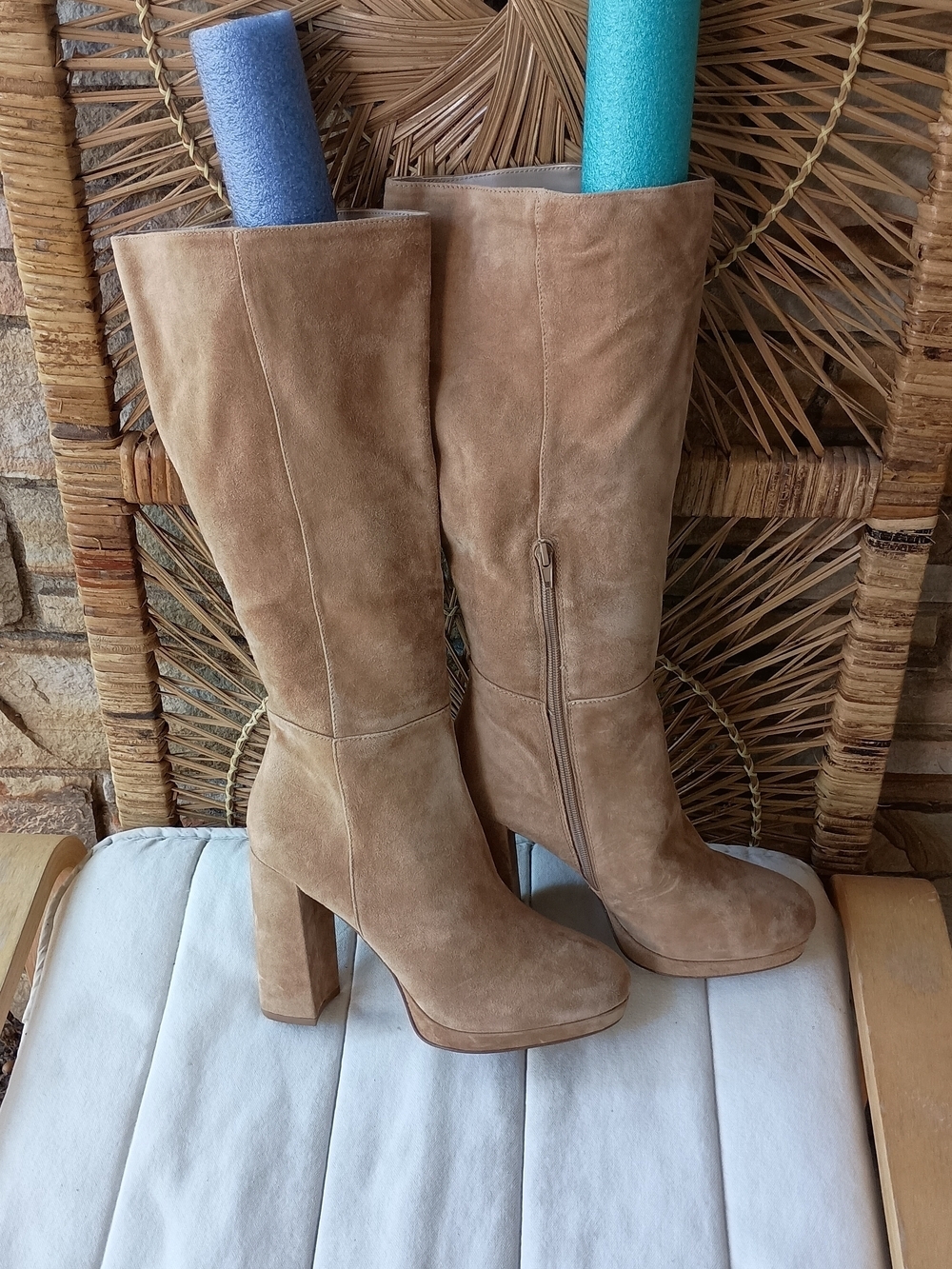 Steve Madden Tan Suede Leather Over-the-Knee Boots_10